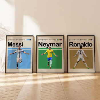 Set Of Three Football Legends Posters, 2 of 8