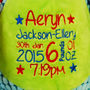 Personalised New Baby Harlequin Soft Toy, thumbnail 9 of 10