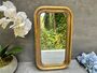 Distressed Gold Portrait Mirror With Beaded Frame Decor, thumbnail 1 of 8