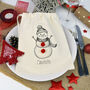 Personalised Snowman Gift Bag, thumbnail 2 of 2