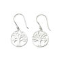Sterling Silver Tree Of Life Earrings, thumbnail 3 of 7