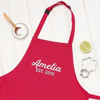 Personalised Grandad And Child Father's Day Apron Set, 3 of 8