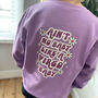 Personalised Motif Star Sign Baby Birthday Sweatshirt, thumbnail 6 of 9