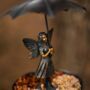 Hanging Bird Feeder Fairy With Umbrella Bird Bath Decor, thumbnail 5 of 11