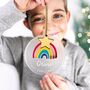 Personalised Baby’s First Christmas Rainbow Decoration, thumbnail 2 of 4