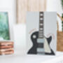 Electric Guitar Birthday Card | Les Paul Card, thumbnail 6 of 6