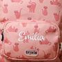 Personalised Trixie Backpack With Charming Cat Print For Nursery, School, Holiday, thumbnail 3 of 6