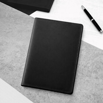 Handmade A5 Full Grain Oiled Leather Refillable Journal Cover, 4 of 7