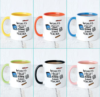 'World's Best Home School Teacher' Mug, 3 of 10