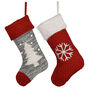 Personalised Traditional Knit Christmas Stockings, thumbnail 3 of 5