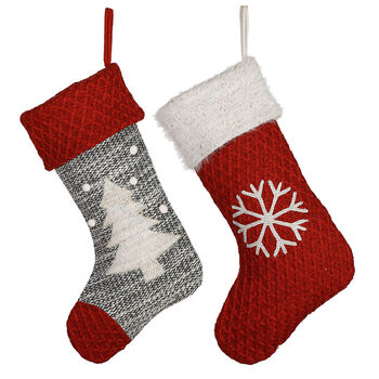 Personalised Traditional Knit Christmas Stockings, 3 of 5