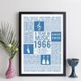 Personalised Music Year Print For Mum Gift For Her, thumbnail 8 of 12