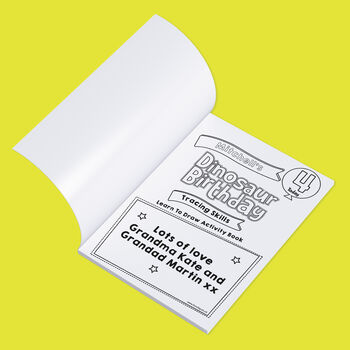 Personalised Dinosaur Birthday Learn To Draw, 3 of 5