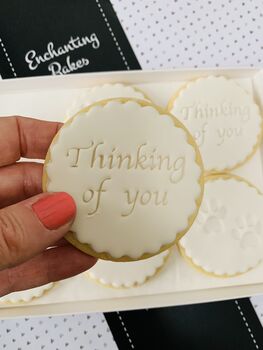 Thinking Of You Pet Loss Bereavement Biscuit Gift Box, 3 of 7