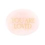 You Are Loved Rose Quartz Crystal Palm Stone, thumbnail 4 of 4