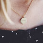Engraved Gold Sterling Silver Organic Shape Necklace, thumbnail 4 of 9