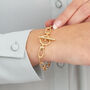 18ct Gold Plated Or Sterling Silver Link Chain Bracelet, thumbnail 4 of 5