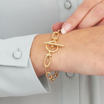18ct Gold Plated Or Sterling Silver Link Chain Bracelet, 4 of 5