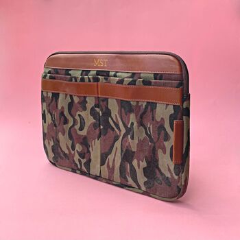 Personalised Camo Laptop Travel Pouch, 3 of 5