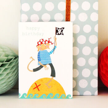 Pirate Happy Birthday Card, 3 of 4