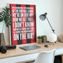 Bournemouth Afc 'We're On Our Way' Football Song Print, thumbnail 2 of 3