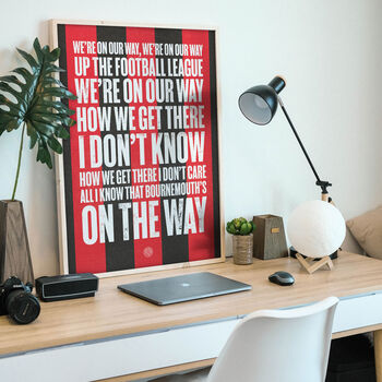 Bournemouth Afc 'We're On Our Way' Football Song Print, 2 of 3