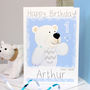 Personalised Arctic Polar Bear Birthday Card, thumbnail 8 of 10