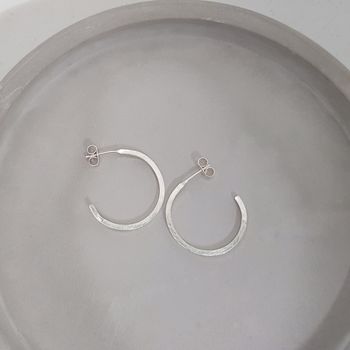 HIKU hoops no. 4 - Silver