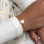 Personalised Sideways Heart Birthstone Bracelet, thumbnail 1 of 10