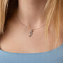 Crystal Seahorse Sterling Silver Necklace, thumbnail 2 of 5