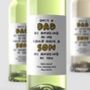 Personalised Wine Label 'An Amazing Son', thumbnail 1 of 2