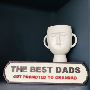 Personalised Grandad Dad Wooden Roadsign Father's Day, 2 of 3