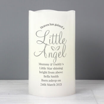 Personalised Little Angel Memorial Candle, 2 of 2