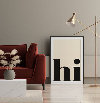 Hi Typography Poster, 6 of 6