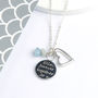 Personalised Birthstone Sentiment Necklace, thumbnail 4 of 12