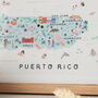 Puerto Rico Illustrated Map, thumbnail 3 of 4