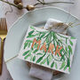 Personalised Metallic Floral Place Setting Cards, thumbnail 6 of 6