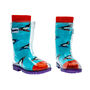 Squelch Transparent Wellies And Three Sock Set Penguins, thumbnail 7 of 7