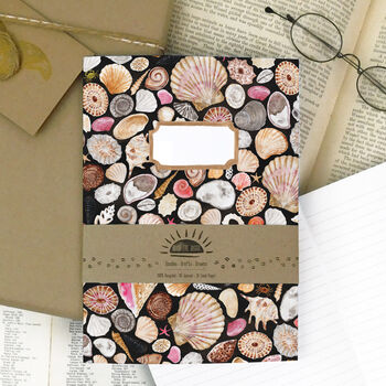 Mollusca Sea Shell A5 Lined And Plain Notebook Set, 4 of 8