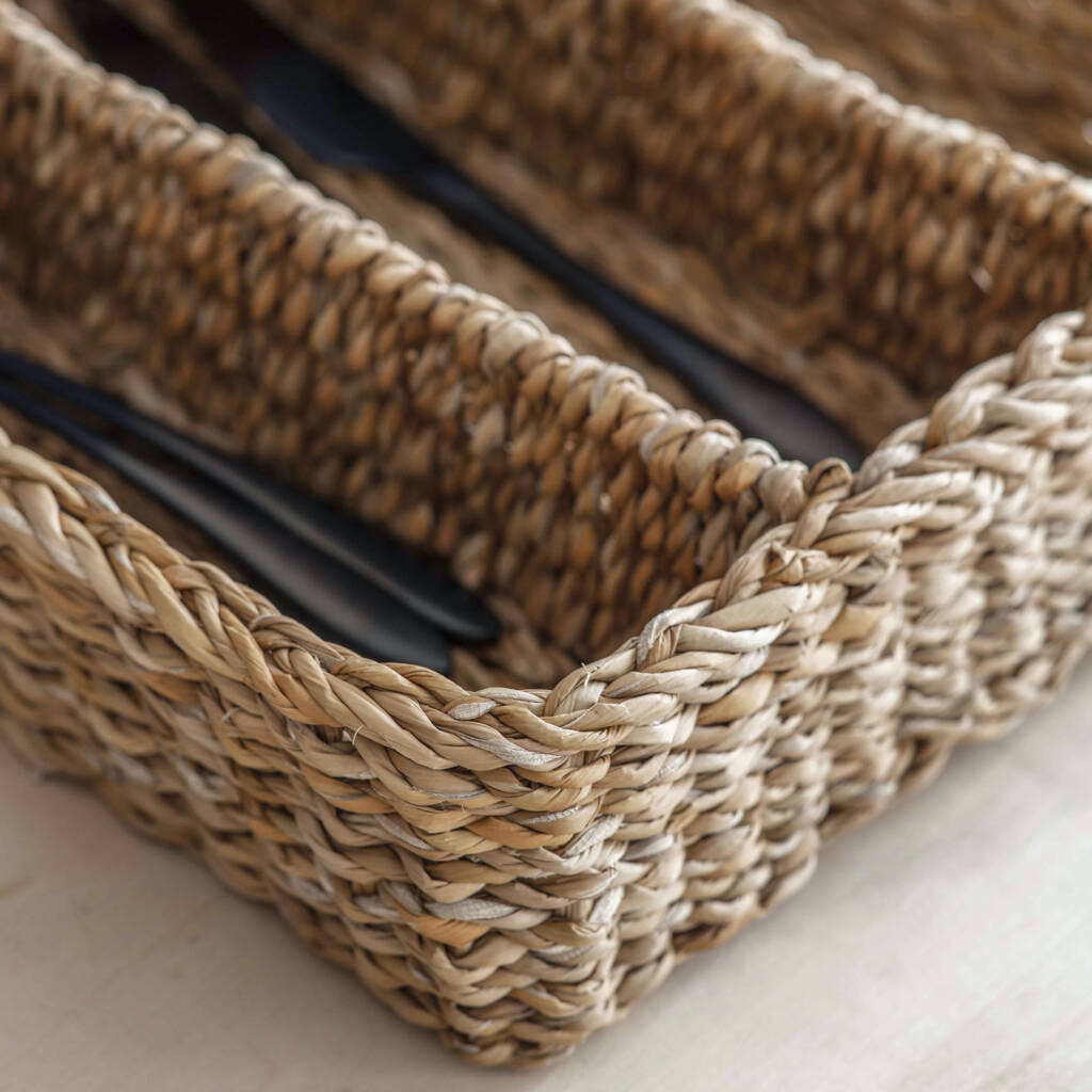 Seagrass Cutlery Tray By All Things Brighton Beautiful Seagrass Cutlery Tray By All Things Brighton Beautiful