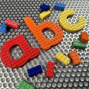 Lego Compatible Lowercase Letters, 2 of 10