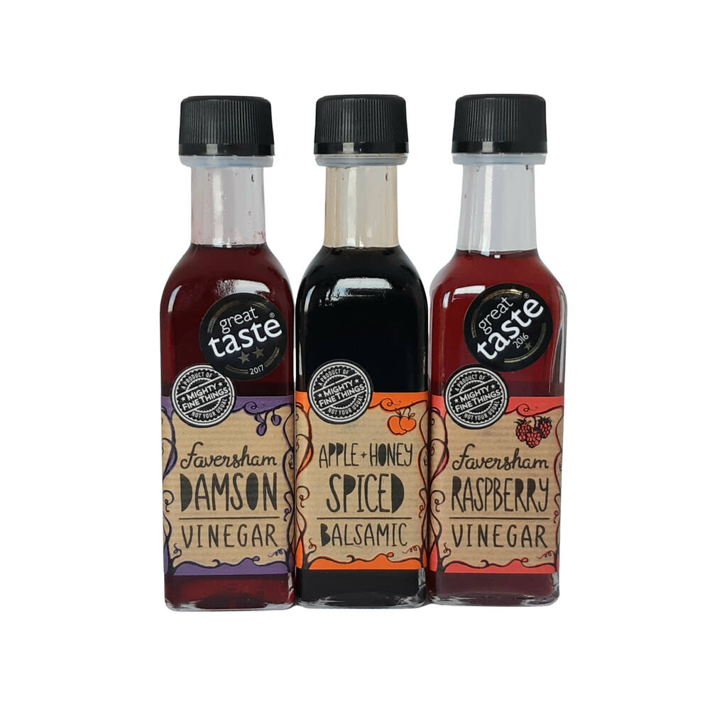 Kentish Fruit Vinegar Taster Set By Mighty Fine Things