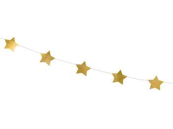 Extra Long Gold Star Party Garland, 2 of 7