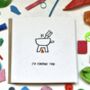 'I’m Fondue You!' Upcycled Plastic Greetings Card, thumbnail 1 of 11