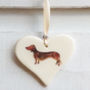 Smooth Haired Dachshund Hanging Heart, thumbnail 4 of 7