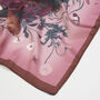Running Bunny Burgundy Narrative Square Scarf, thumbnail 4 of 4