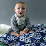 Personalised Patterned Cotton Baby Blanket, thumbnail 1 of 12