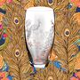 Personalised Peacock Crystal Barrel Vase, thumbnail 5 of 5