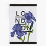 Personalised Iris Botanical Flower Print, thumbnail 6 of 9