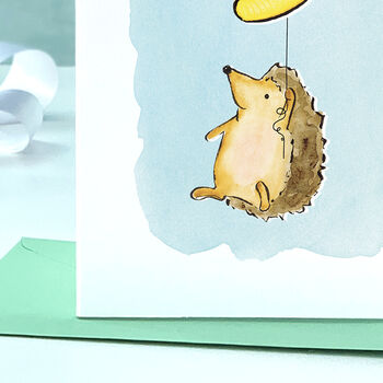 Hedgehog 9th Birthday Card, 2 of 8